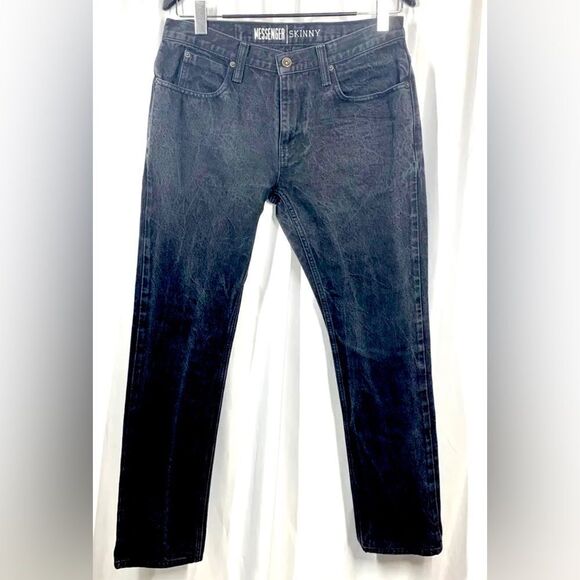 Freeworld FWCO Messenger Skinny Black Denim Jeans Denim Men Size 34 X 33 - Picture 1 of 3